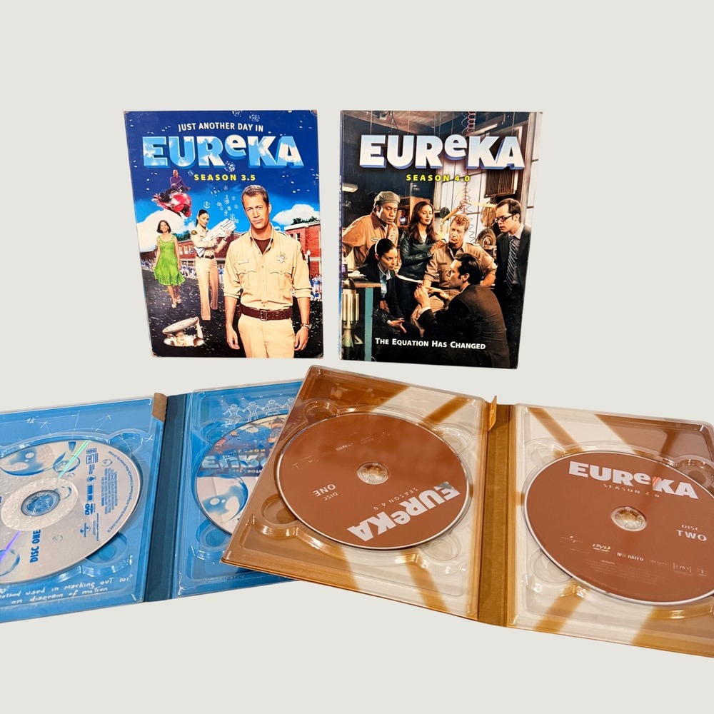 Eureka Season 3.5 and 4.0 DVD Set Syfy Sci-Fi Drama Warehouse 13 Crossover